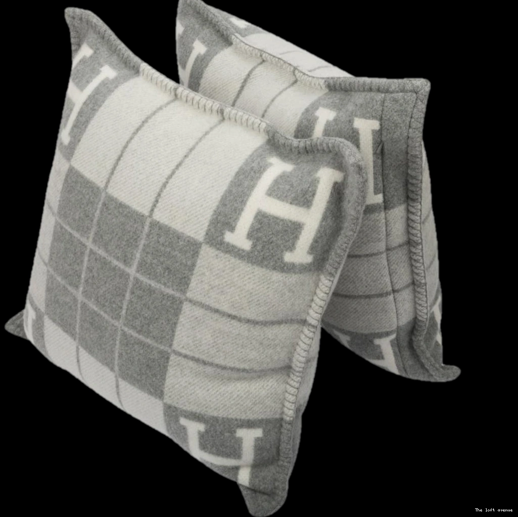 STRIPE PILLOW WOOL HERMES THROW 0722